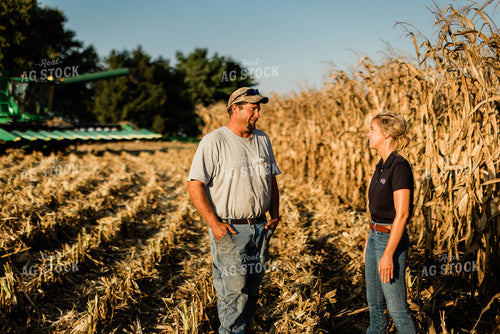 Farmer and Agronomist Talking in Field 8274