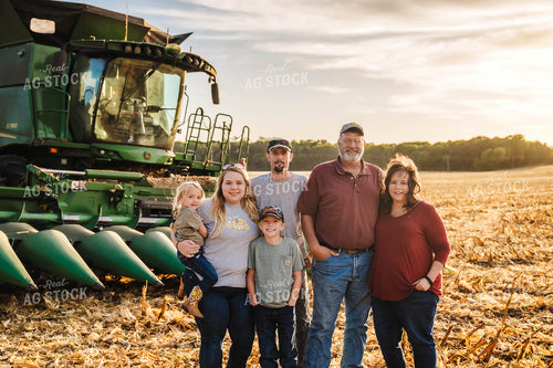 Farm Family by Combine 115375
