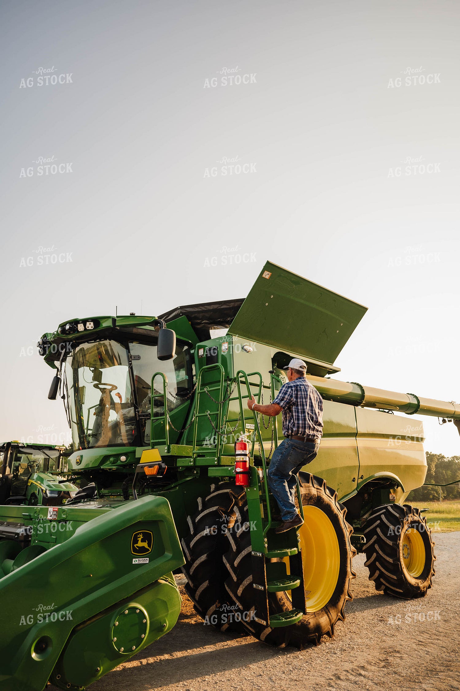 Farmer on Combine 115336