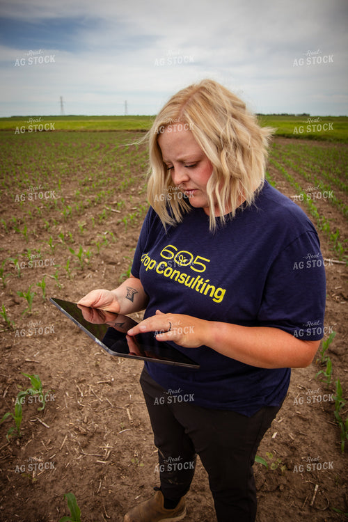 Female Agronomist Scouting Field 67746
