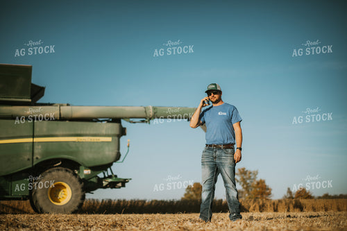 Farmer Talking on Phone 7144