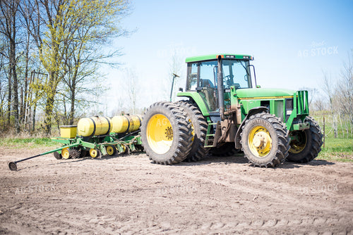 Tractor and Planter in Field 74042