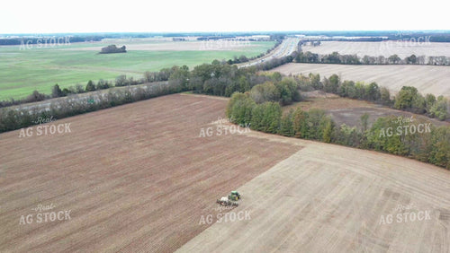 Aerial of Strip Tilling in Red Dirt 79200