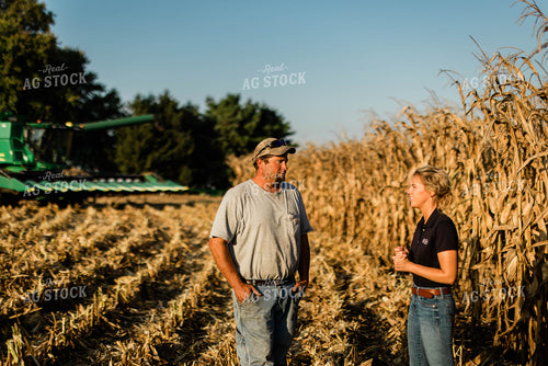 Farmer and Agronomist Talking in Field 8275