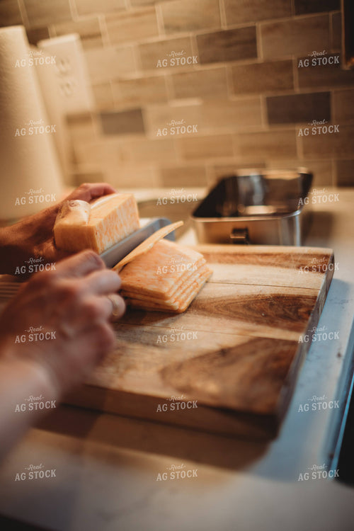 Farm Mom Slicing Cheese 5572