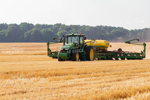 Planter in Harvested Wheat Field 79065