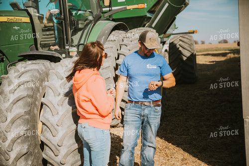 Farmers Talking in Field 7062