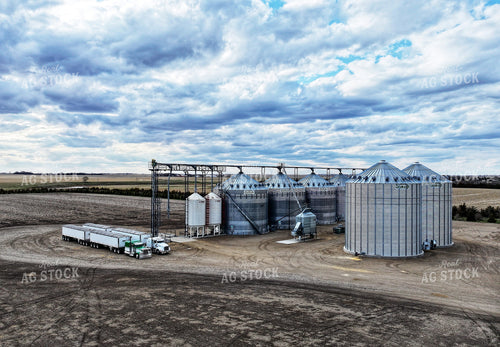 Aerial of Grain Storage 141267