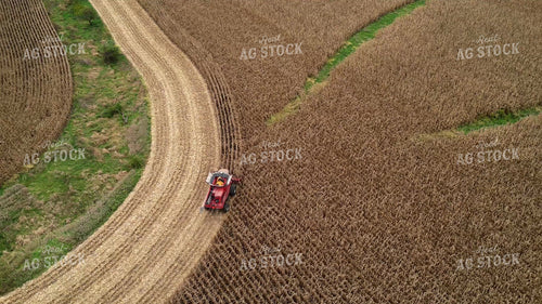 Aerial of Corn Harvest 268133