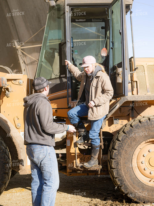 Rancher Getting Out of Loader 70203