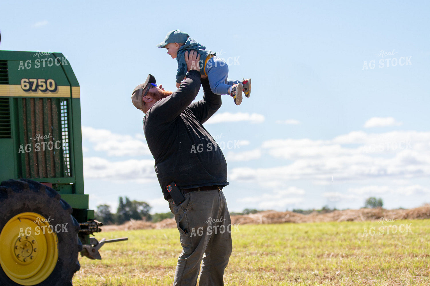 Father and Son in Field 157109