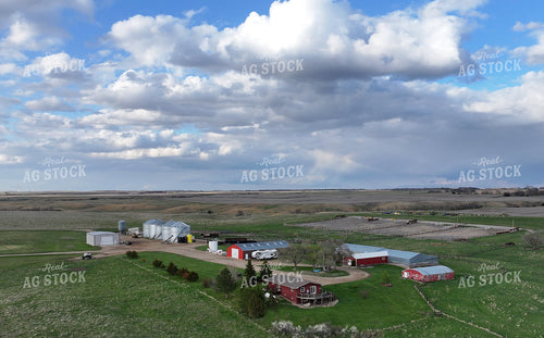 Aerial of Farmyard 141525