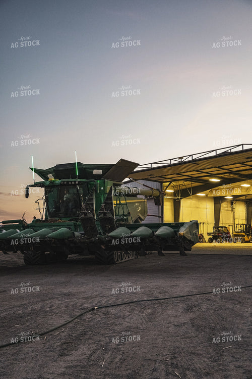 Putting Combine in Shed 273008