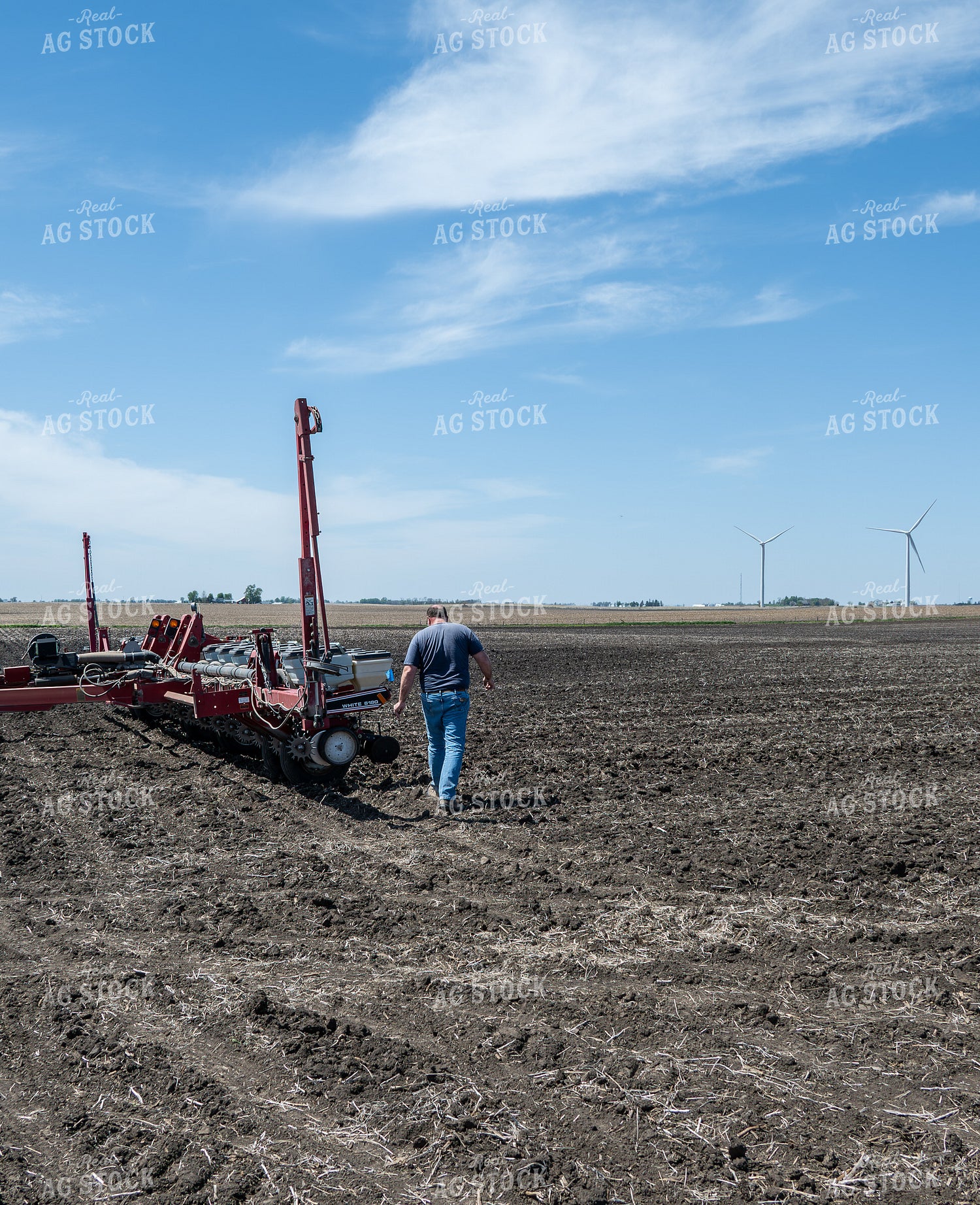 Farmer Checking Planter 302017