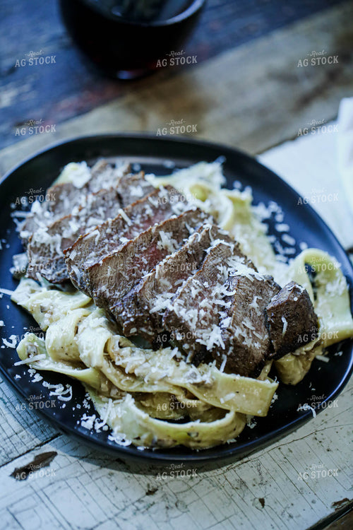 Steak on Homemade Noodles 134003