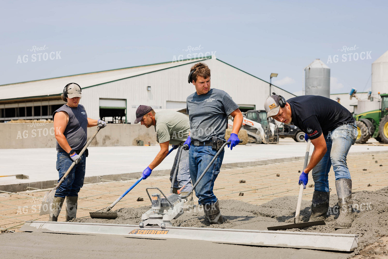 Pouring Cement at Dairy Farm 152665