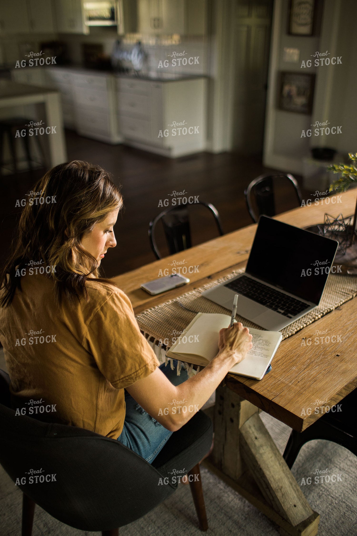 Woman Writing in Notebook 5942