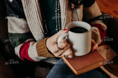 Farm Wife Holding Coffee 67895