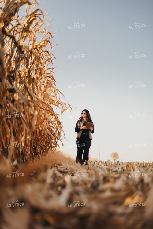 Female Appraiser Valuating Land 9452