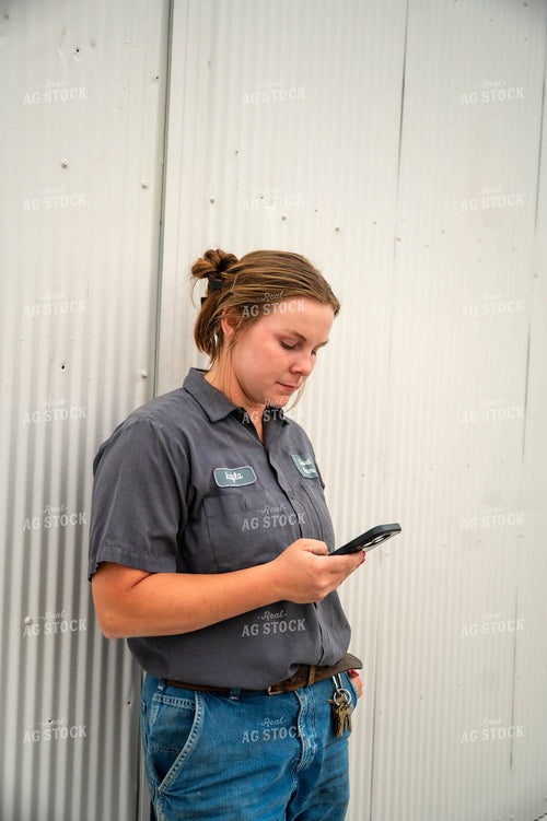 Female Farmer using Phone 115734