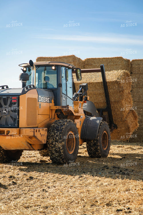 Stacking Wheat Straw Bales 152574