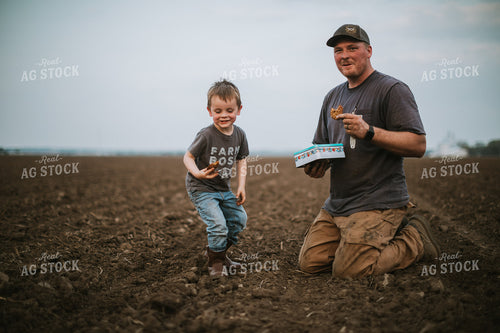 Farm Kid Bringing Farmer Cookie Tin 5681
