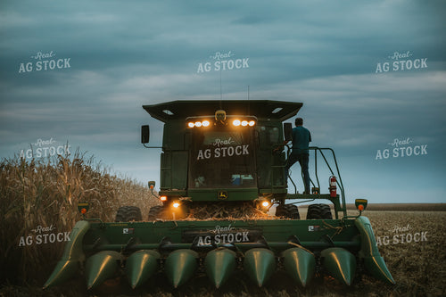 Farmer on Combine 6721