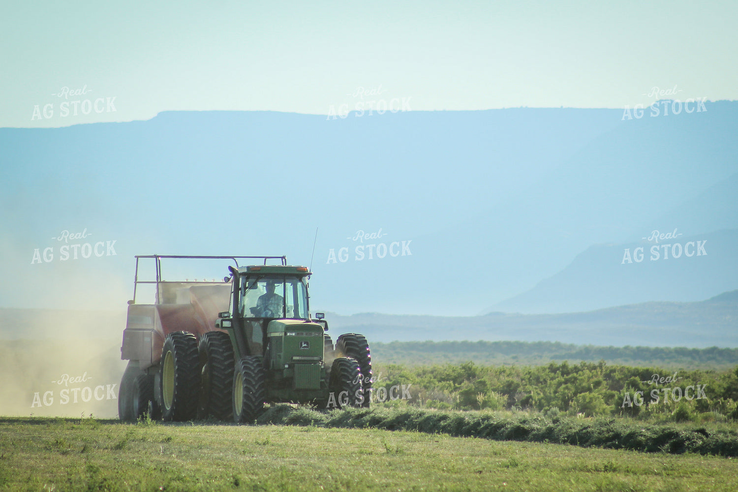 Baling Summer Hay Alfalfa and Mixed Grass 78137