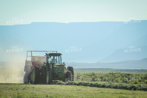 Baling Summer Hay Alfalfa and Mixed Grass 78137