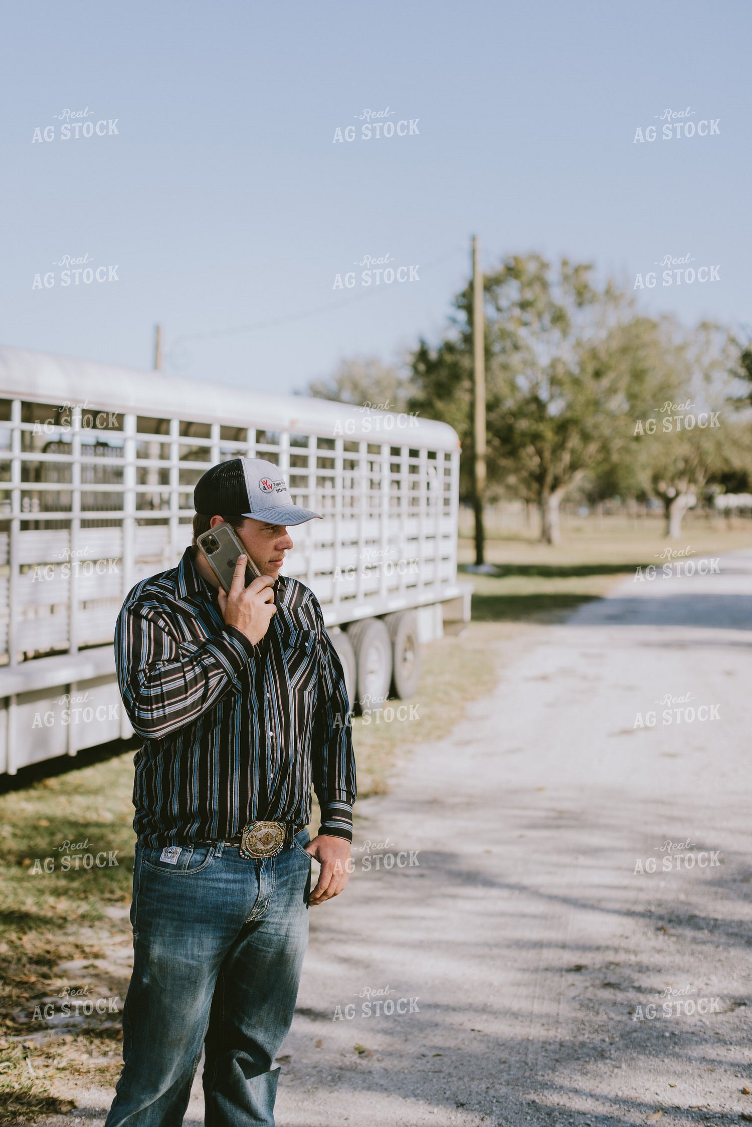 Rancher Talking on Phone 7314