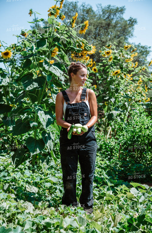 Woman in Garden 107006