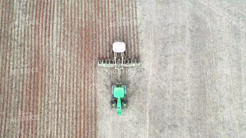 Aerial of Strip Tilling in Red Dirt 79197