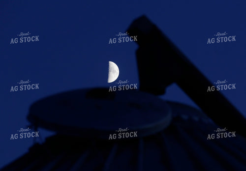 Grain Bins at Night 129166
