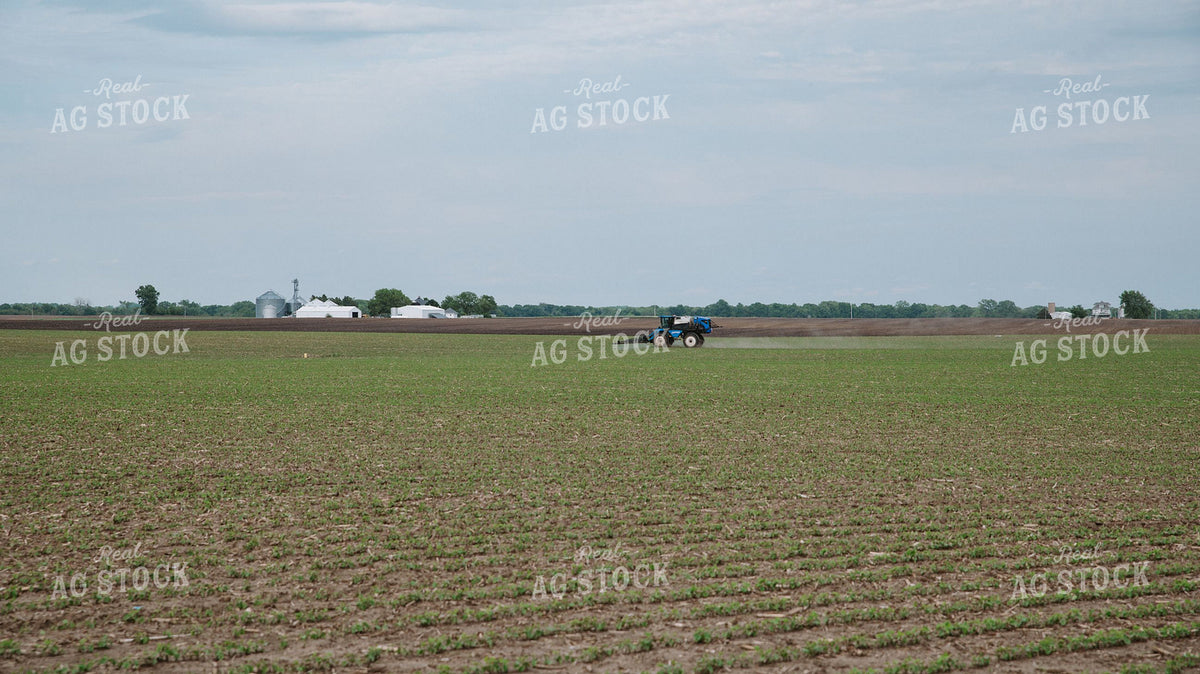 Self-Propelled Sprayer Applying Crop Protection on Early-Season Field 401001