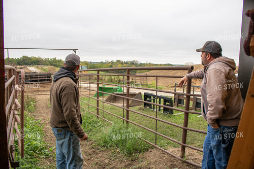 Farmer Talking on Farm 214277