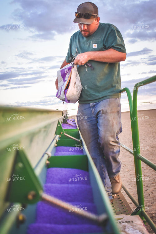 Loading Drill with Alfalfa Seed 56076
