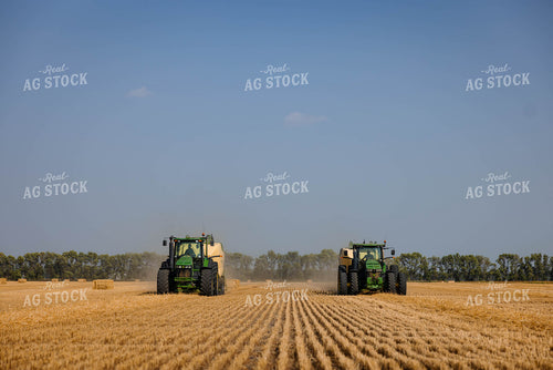 Baling Straw Bales 152340