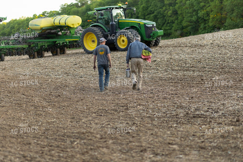 Farmers Walking to Planter 93259
