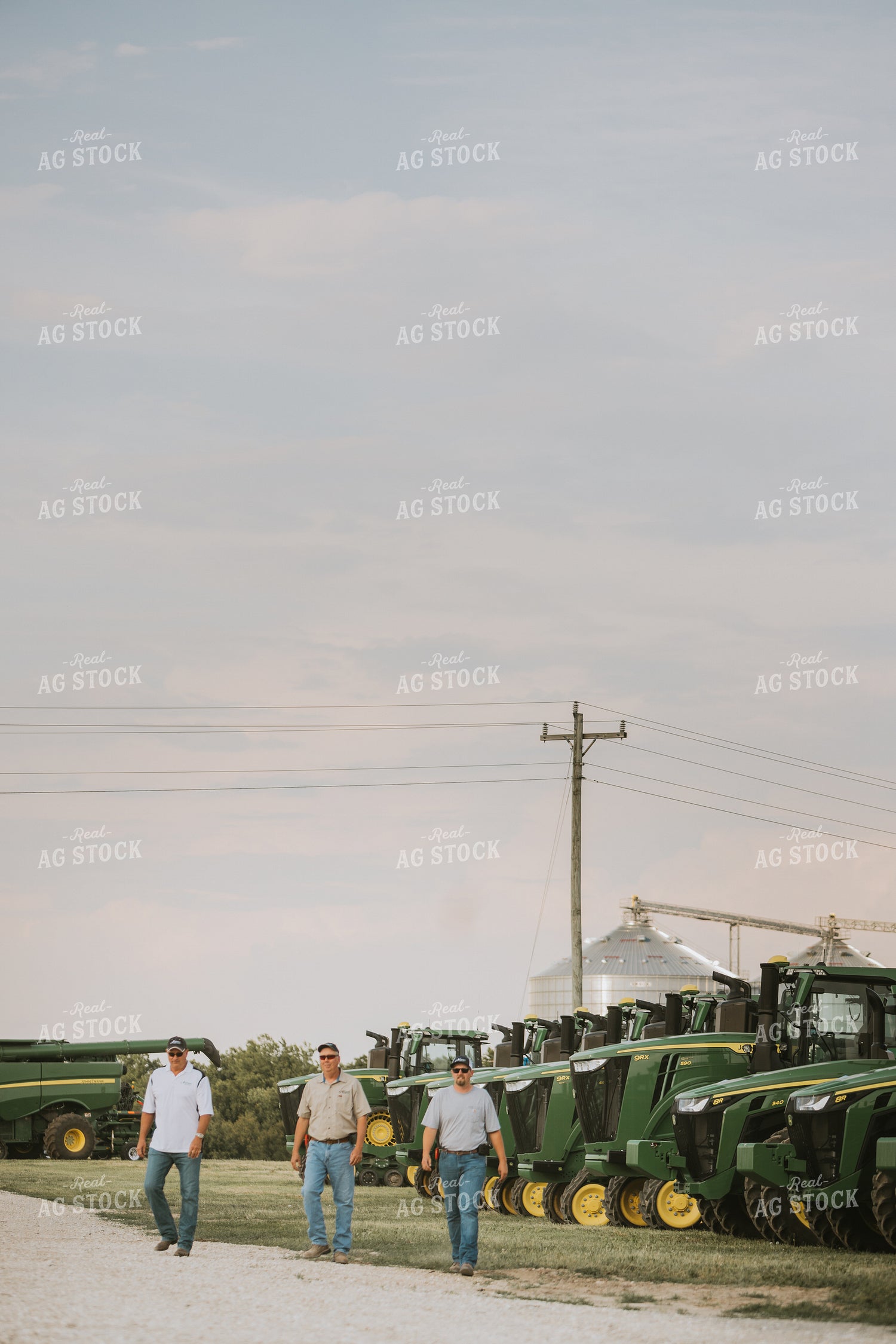 Farmers Walking in Farmyard 7760