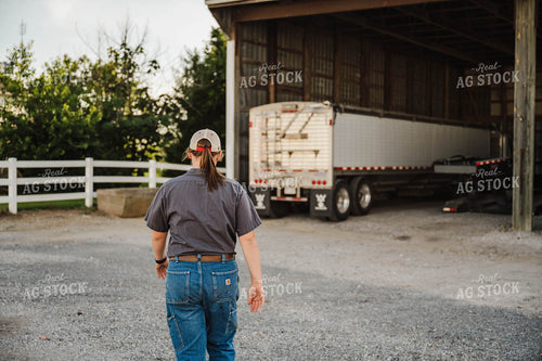Female Farmer Walking on Farm 115246
