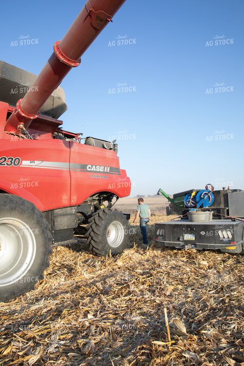 Farmer Fueling Up Combine 286028