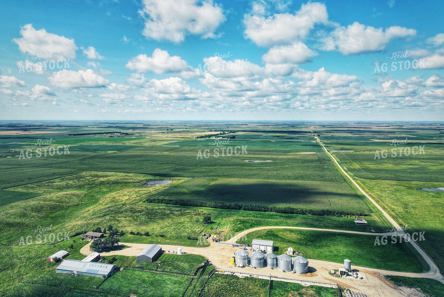 Aerial of Farmland 141401