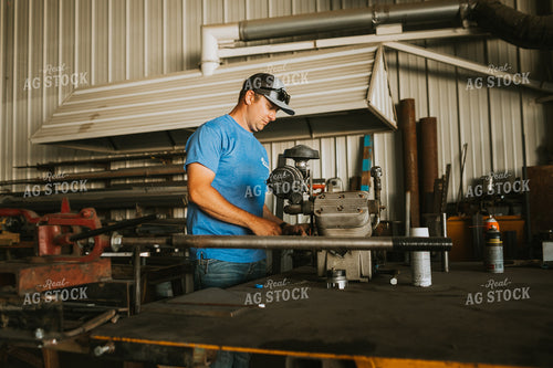 Farmer Working in Farm Shop 6190