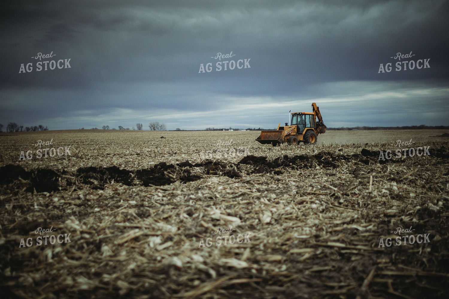 Tile Plow Trench and Backhoe 3693