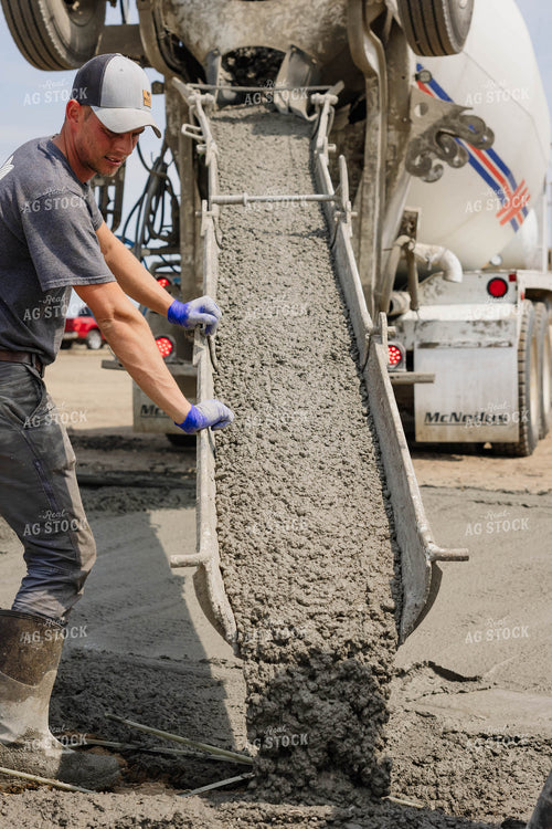 Pouring Cement at Dairy Farm 152667