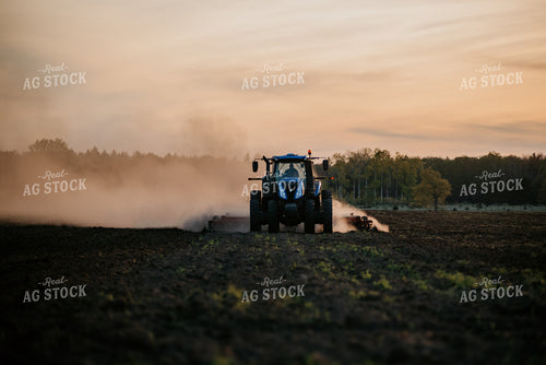 Tractoring Disking Field 118015