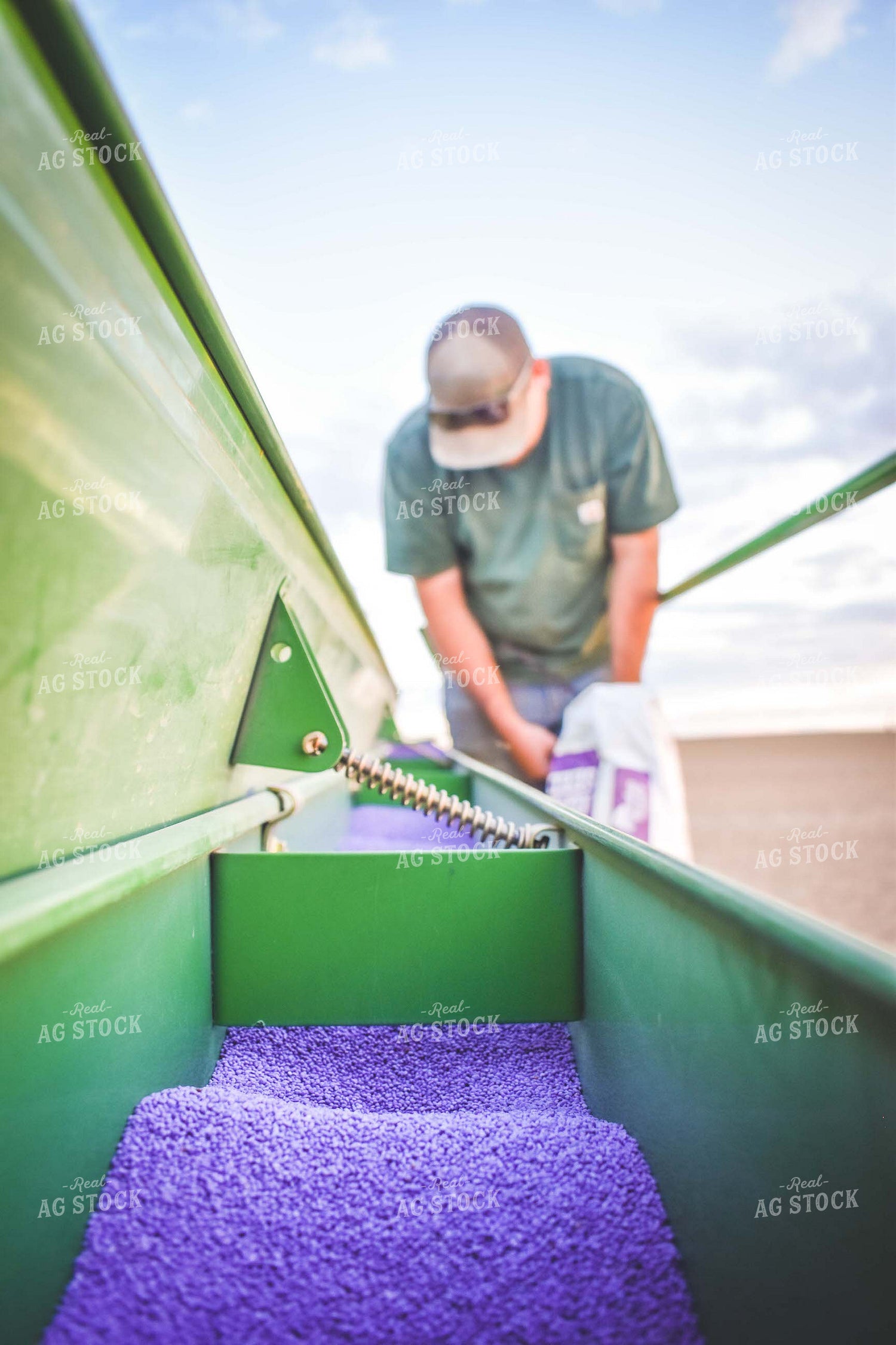 Loading Drill with Alfalfa Seed 56081
