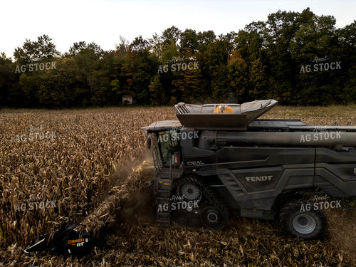 Aerial of Corn Harvest 115569