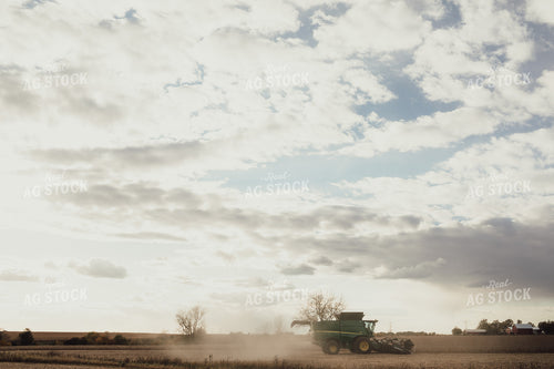 Combine Harvesting Soybeans 3500