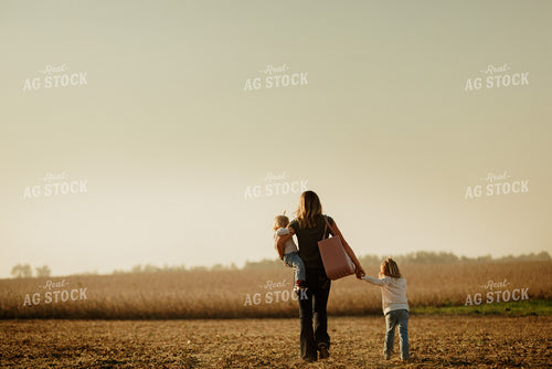 Farm Family Going for a Ride at Harvest 9230